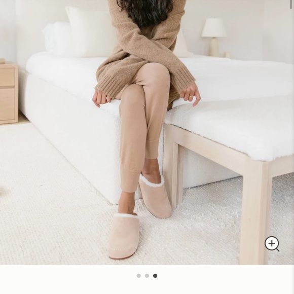 Jenni Kayne Shoes - Jenni Kayne Suede Shearling Mule Clogs Made in Italy